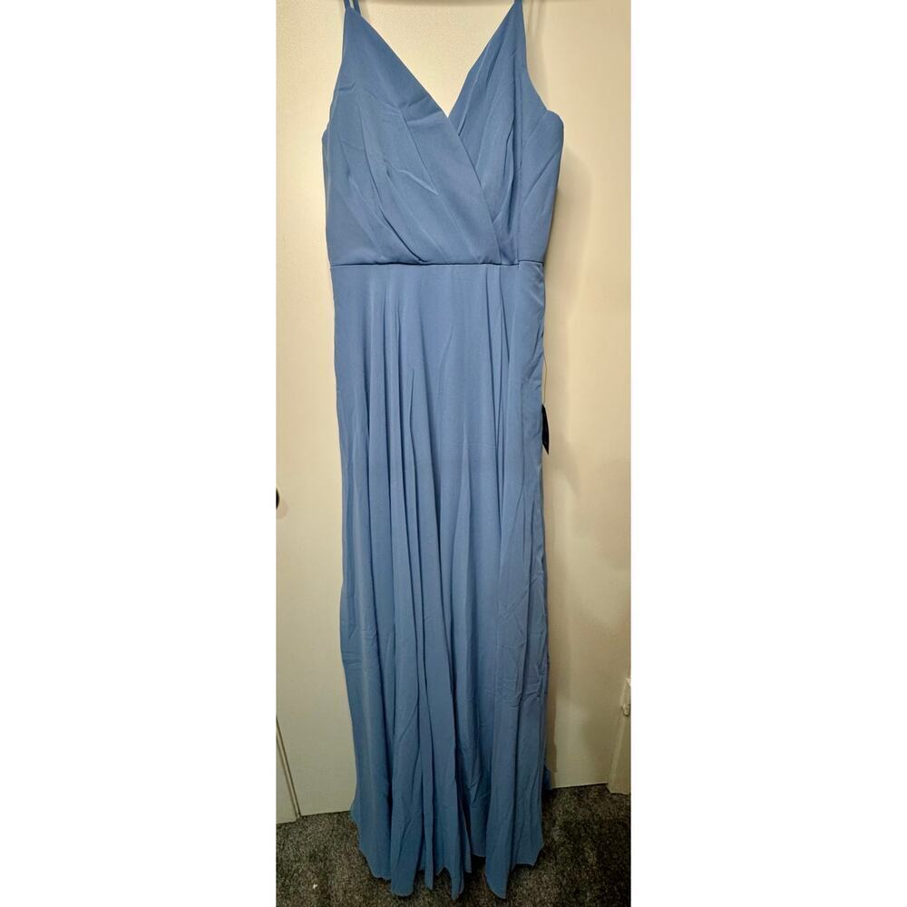 Lulus formal long flowing gown in Cobalt blue - Picture 4 of 4